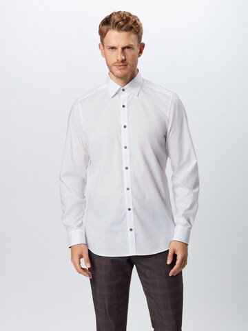 OLYMP Slim fit Koszula biznesowa w kolorze biały: przód