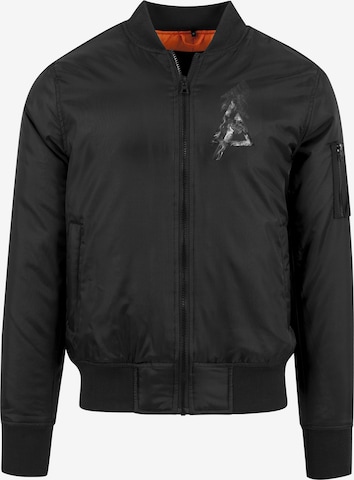 Veste mi-saison 'Linkin Park' Mister Tee en noir : devant