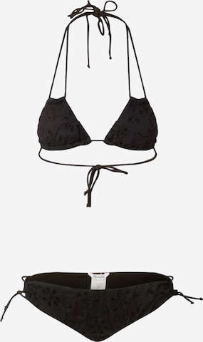 Zadig & Voltaire Regular Bikini in Black: front