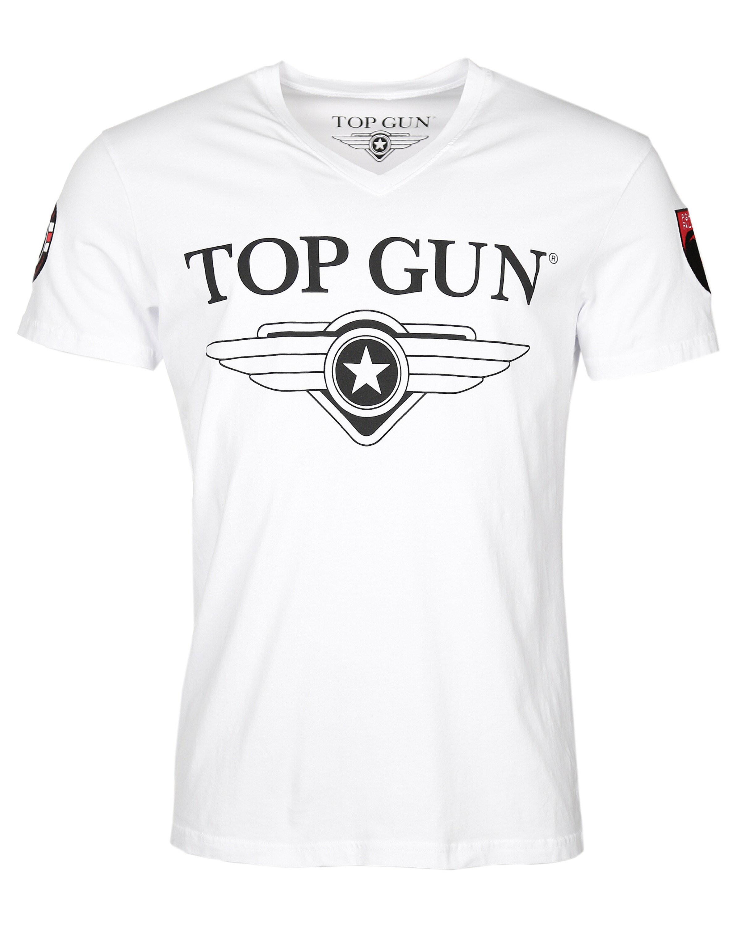 TOP GUN Shirt 'Hyper' in White: front