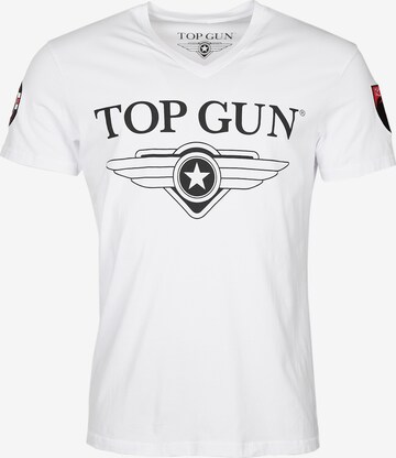 TOP GUN Shirt 'Hyper' in White: front