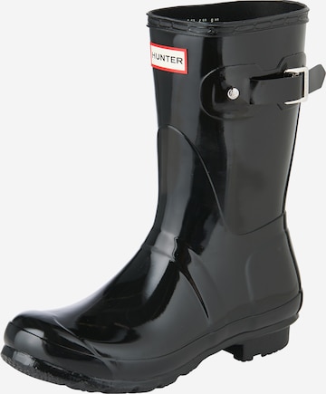 HUNTER Gummistiefel in Schwarz: predná strana