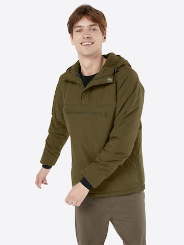 Urban Classics Between-Season Jacket in Green: front