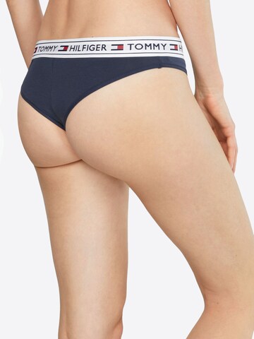 zils Tommy Hilfiger Underwear Stringu biksītes: no aizmugures