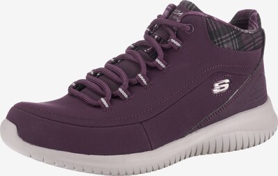 SKECHERS Schnürstiefelette 'Ultra Flex Just Chill' in weinrot / weiß, Produktansicht