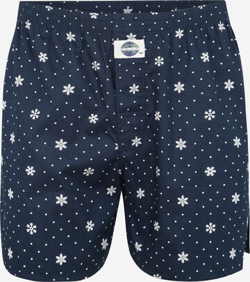 D.E.A.L International - Calzoncillo boxer 'Print' en azul: frente