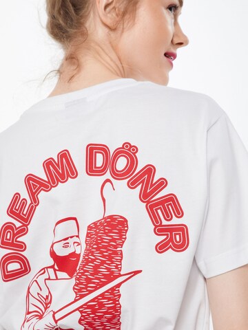 Merchcode T-Shirt 'Döner' in Weiß