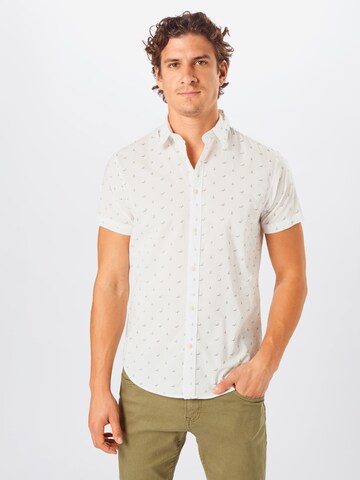 Coupe slim Chemise SELECTED HOMME en blanc : devant