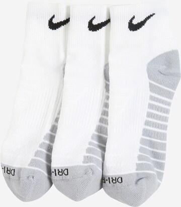 NIKE Athletic Socks in Grey: front