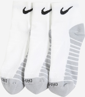 NIKE Regular Athletic Socks in Grey: front