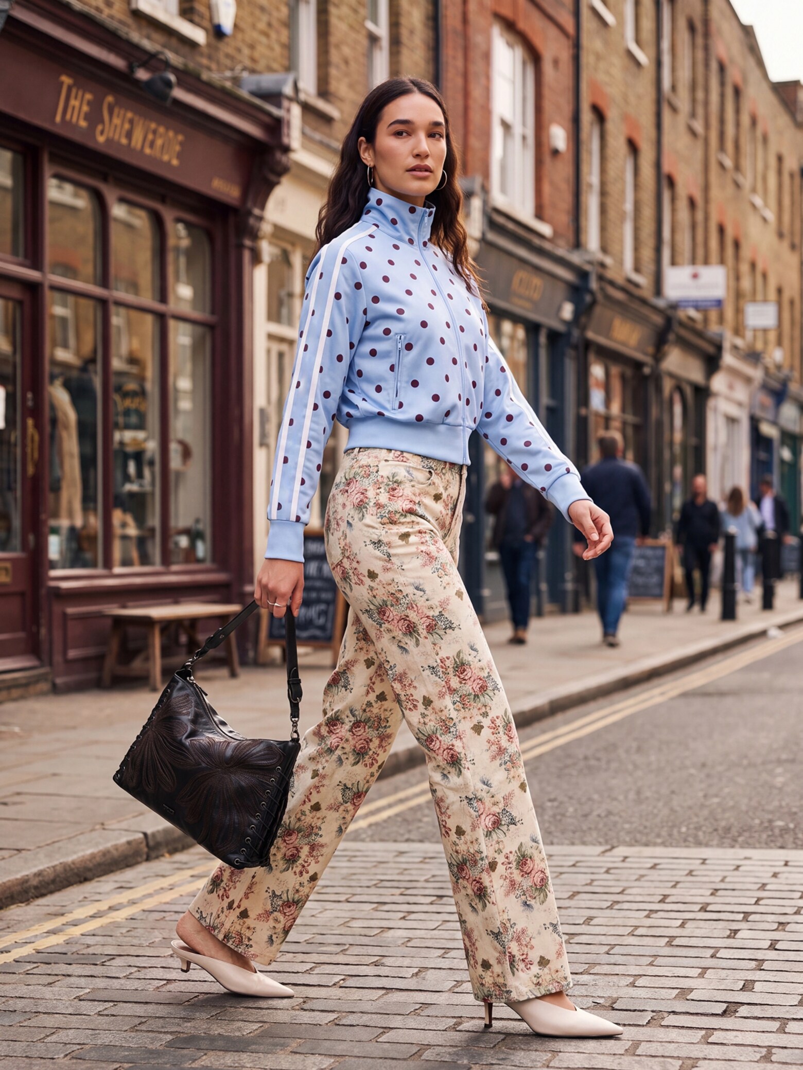 The AY Style Collective - Polka Dots Zip-Up Look