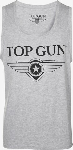 TOP GUN Shirt ' Engine ' in Grijs: voorkant