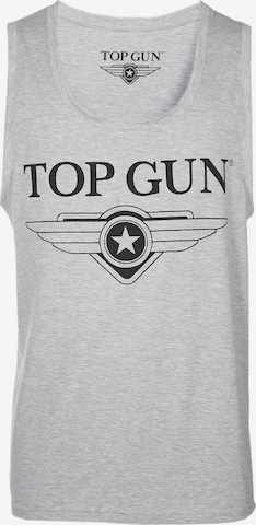 TOP GUN Tank Top ' Engine ' in Grau: predná strana