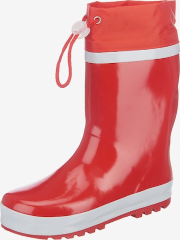 PLAYSHOES Rubber Boots in Red: front