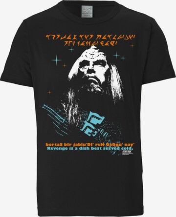 LOGOSHIRT T-Shirt 'Star Trek' in Schwarz: predná strana
