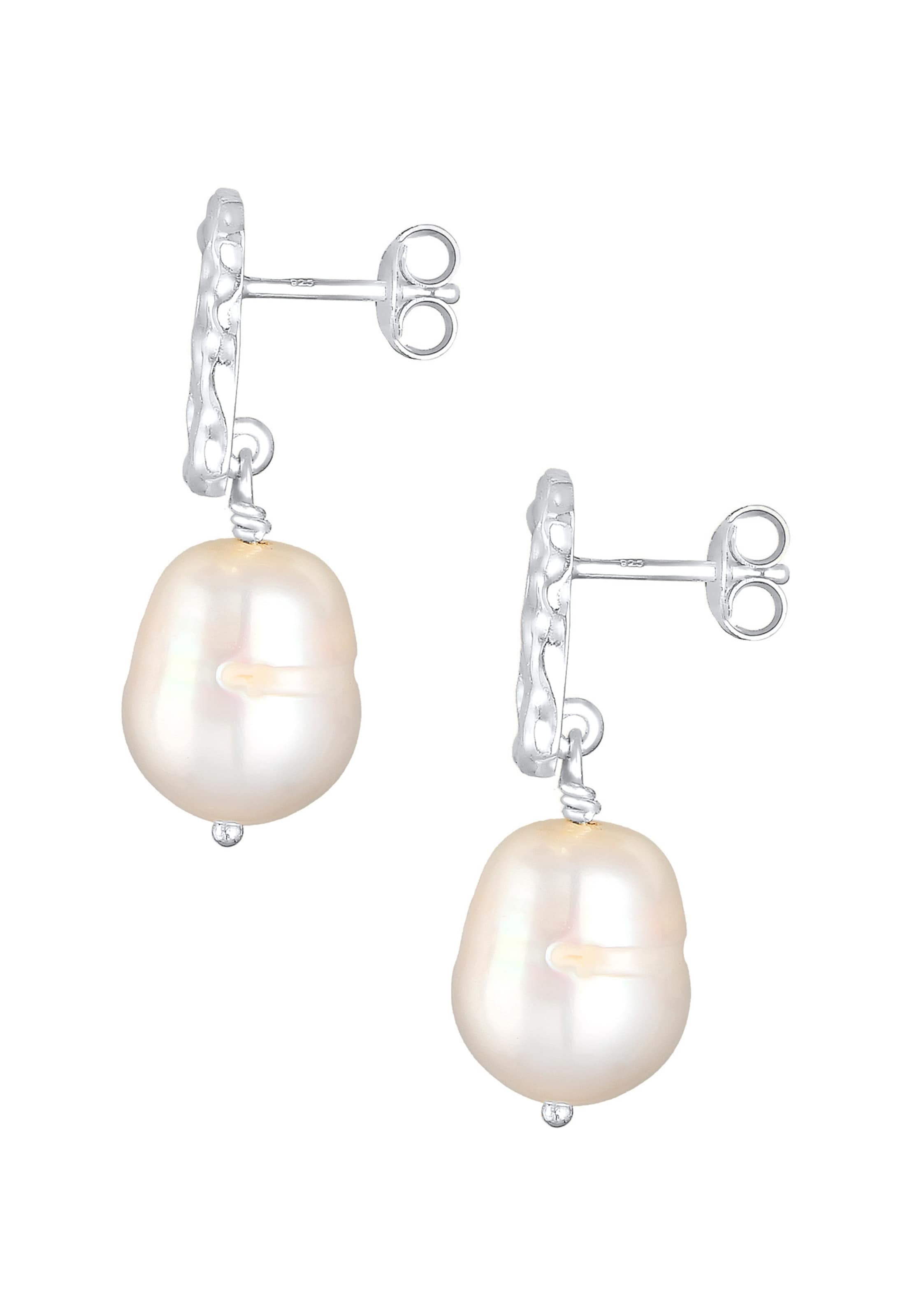 ELLI PREMIUM Perlenohrhänger in Silber