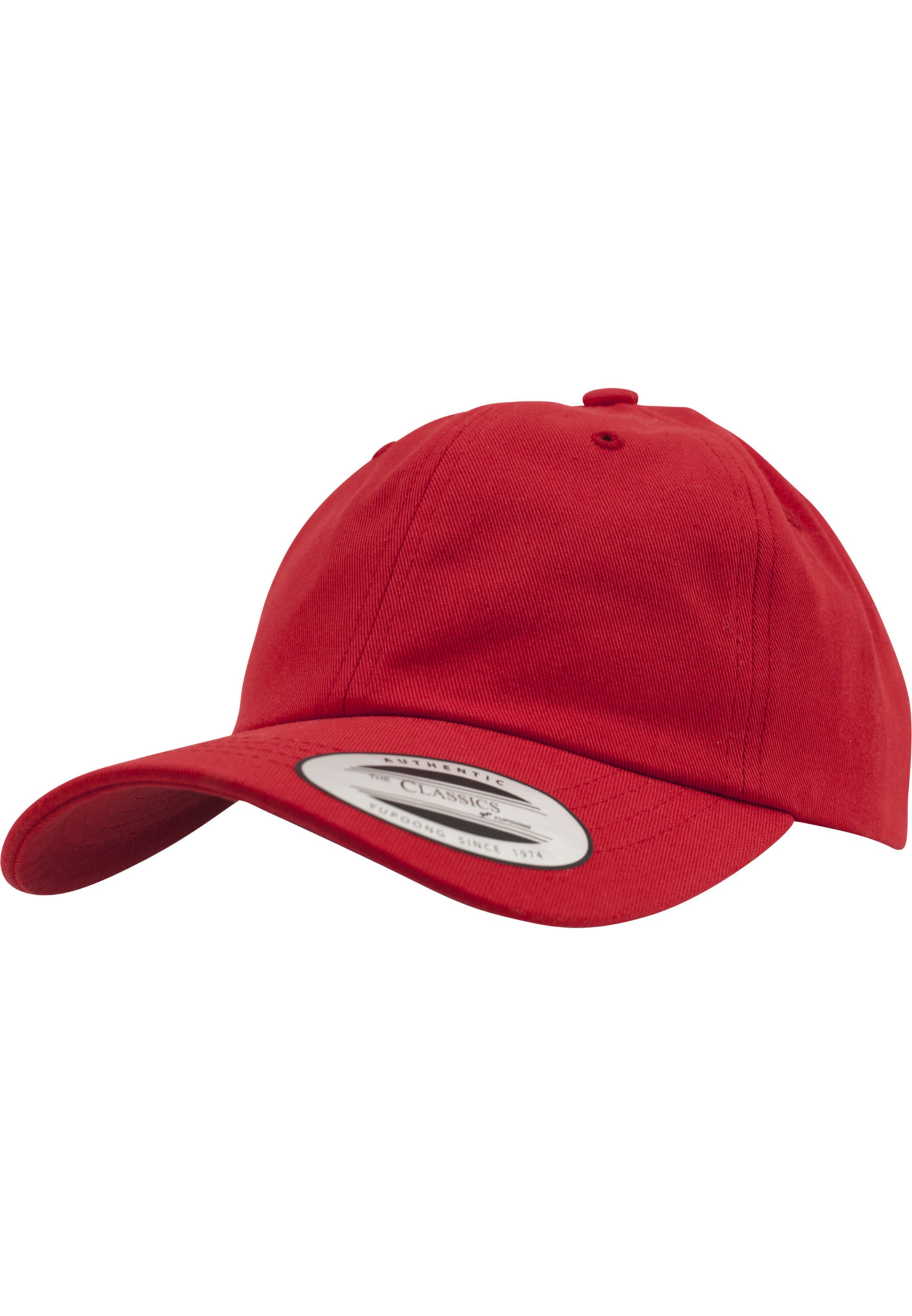 Flexfit Nokamüts, värv punane: eest vaates