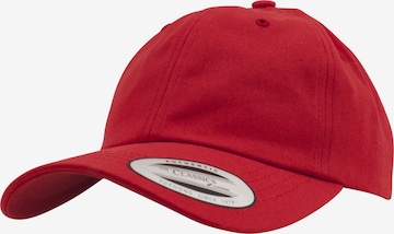 Cappello da baseball di Flexfit in rosso: frontale