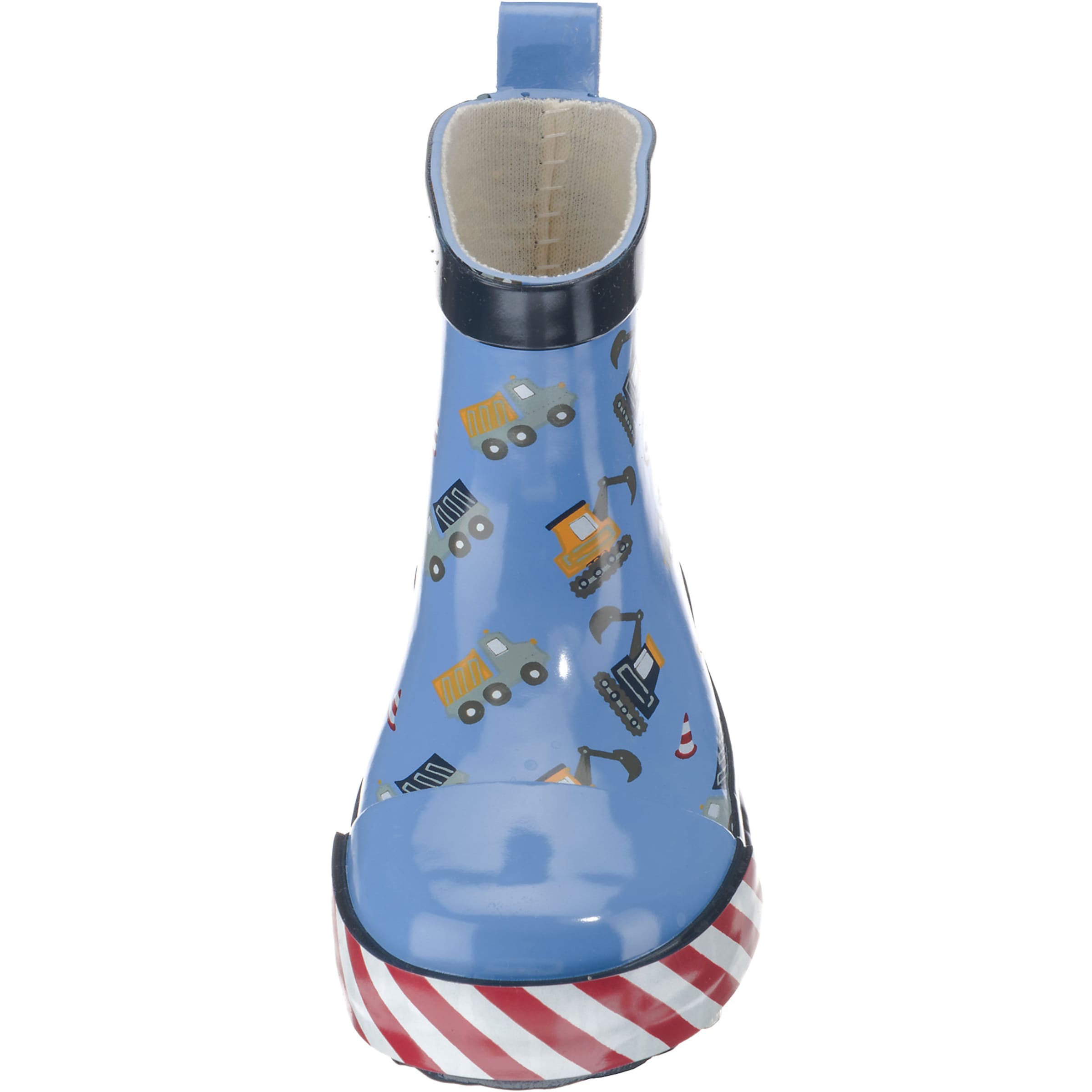 PLAYSHOES Rubber boot 'Baustelle' in Blue