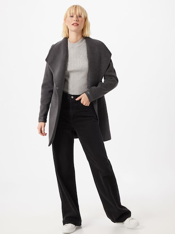 VERO MODA Between-Seasons Coat 'Sissel' in Grey