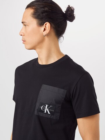 Regular fit Tricou de la Calvin Klein Jeans pe negru