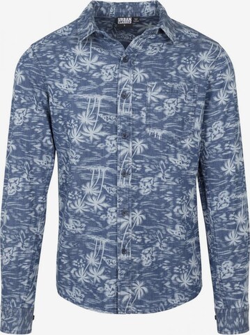 Regular fit Camicia di Urban Classics in blu: frontale