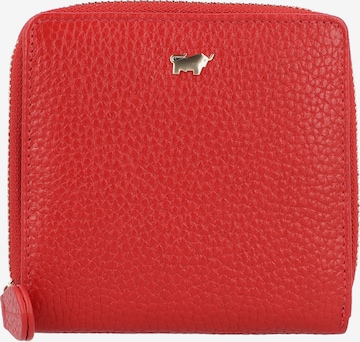 Braun Büffel Wallet in Red: front