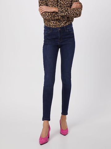 Urban Classics Skinny Jeans in Blue: front