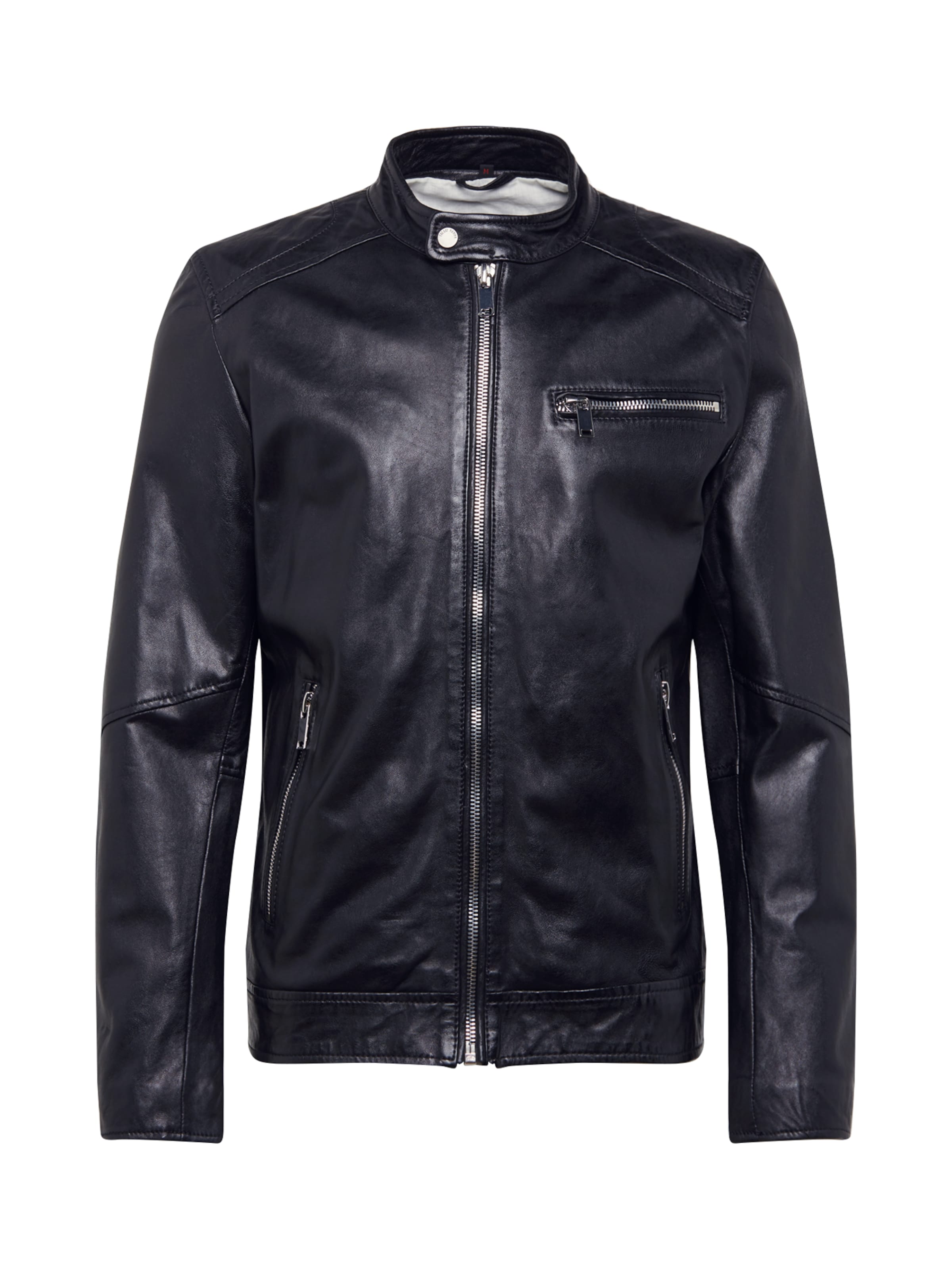 FREAKY NATION Regular fit Between-Season Jacket 'Lucky Jim' in Black: front