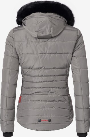 MARIKOO Winter Jacket 'Lotusblüte' in Grey