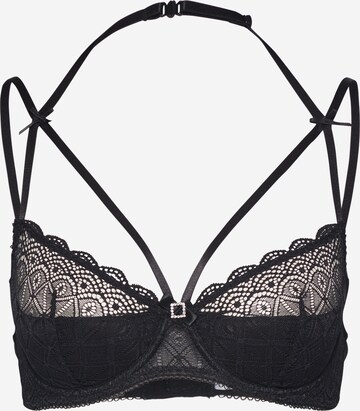 LASCANA Regular Bra in Black: front