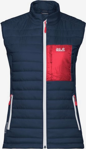 JACK WOLFSKIN Sports Vest 'Routeburn' in Blue: front