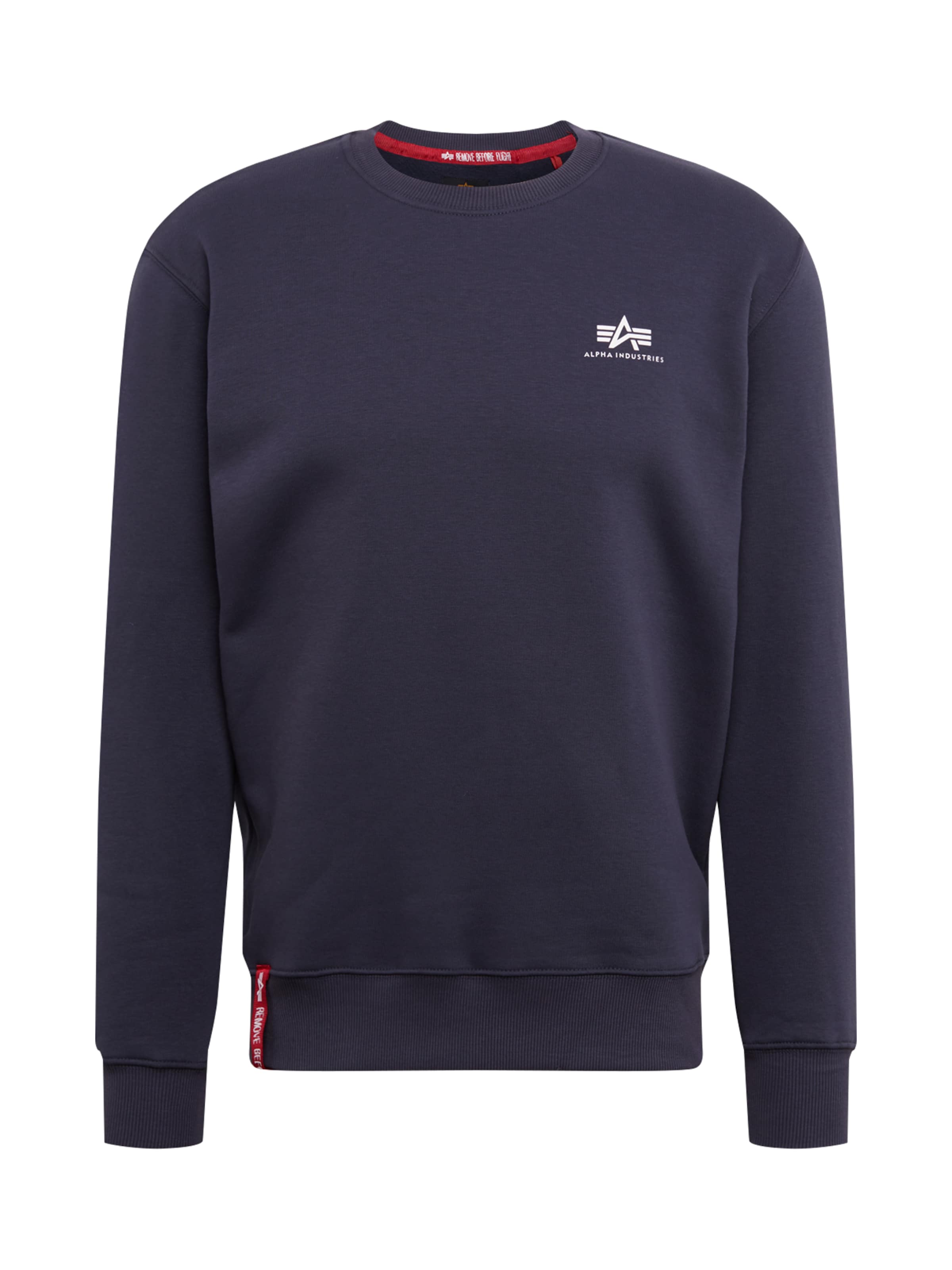 ALPHA INDUSTRIES Mikina – modrá: přední strana