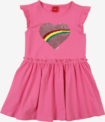 Robe s.Oliver Junior en rose : devant