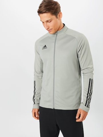 ADIDAS SPORTSWEAR Regular Fit Sportsweatjacke 'Condivo 20' in Grau: predná strana