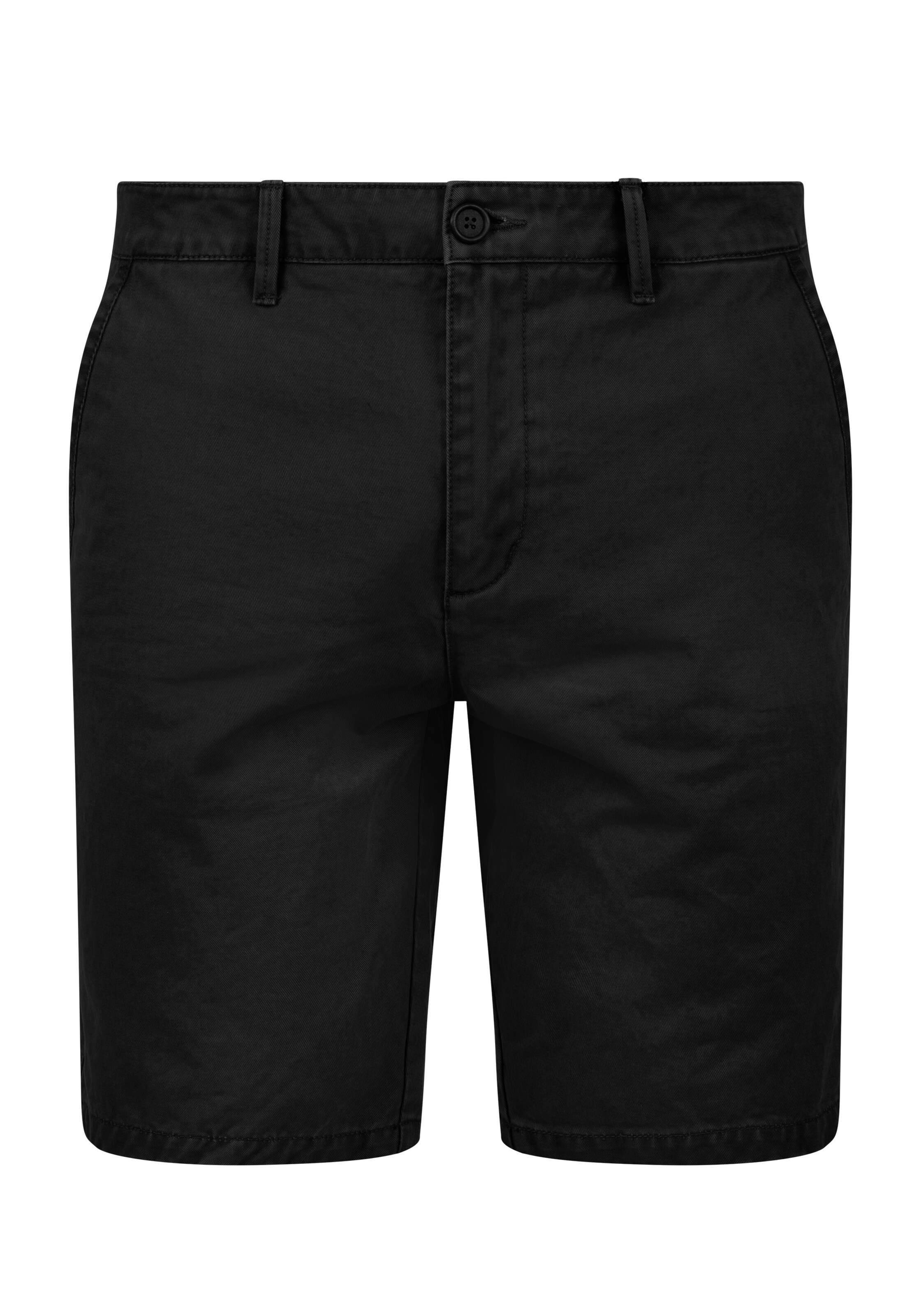 !Solid Regular Chino trousers 'Pinhel' in Black: front