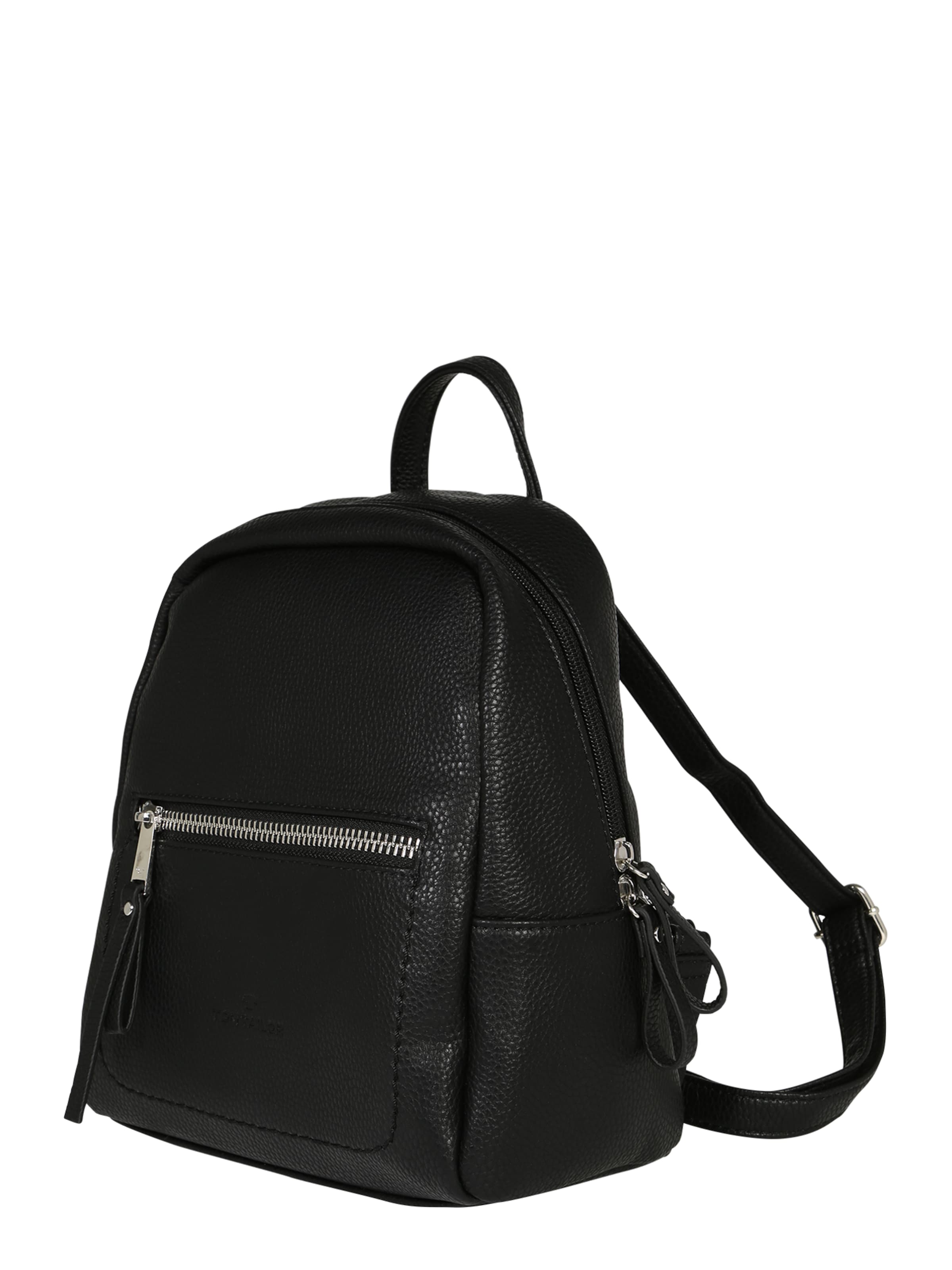 TOM TAILOR Backpack 'Tinna' in Black: side