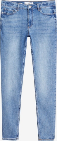 Skinny Jean 'Kim' MANGO en bleu : devant