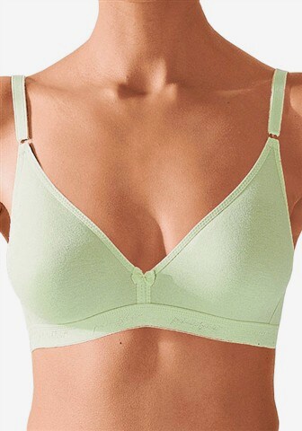 PETITE FLEUR T-shirt BH '2x weiß, 1x grün' in Groen