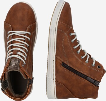 MUSTANG High-Top Sneakers in Brown