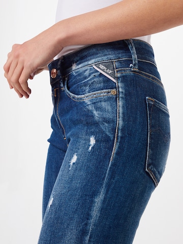 REPLAY Skinny Jeans 'New Luz' in Blau