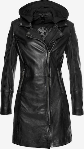 Gipsy Between-Seasons Coat in Black: front