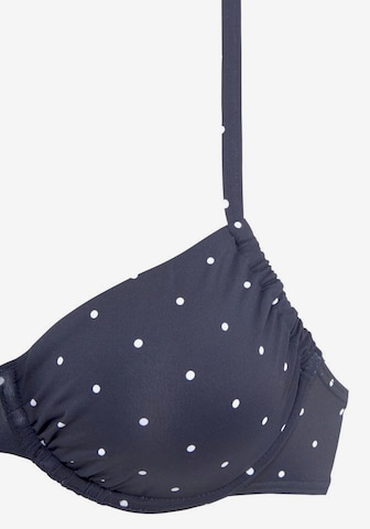 LASCANA - Clásico Top de bikini 'Sparkel' en azul
