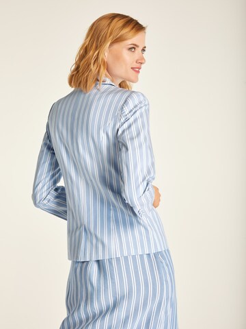 Robe-chemise heine en bleu : derrière