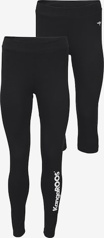 KangaROOS Skinny Leggings in Black: front