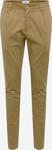 Only & Sons Pleat-Front Pants 'Cam' in Beige: front