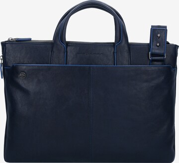Piquadro Laptop Bag in Blue: front