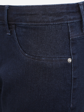 ONLY Carmakoma Skinny Jeans 'Thunder' in Blau