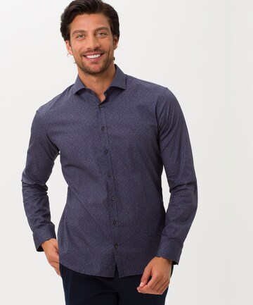 BRAX Regular fit Button Up Shirt 'Harold' in Blue: front