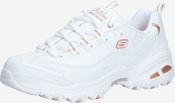 SKECHERS Nizke superge 'D'Lites' | bela barva: sprednja stran